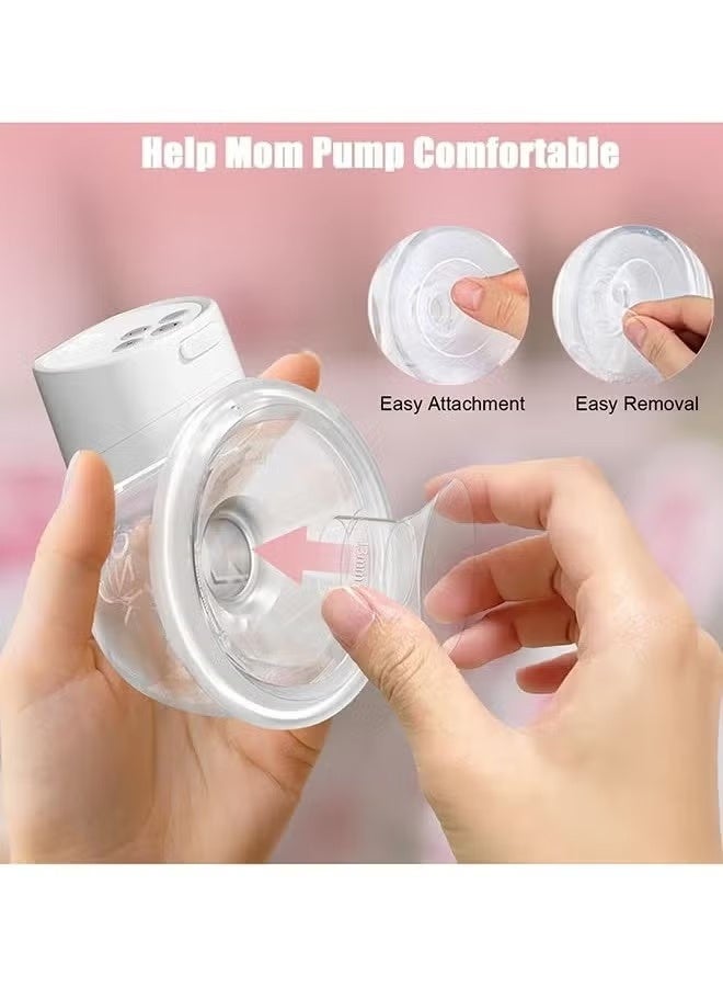 جمال حشوات مضخة الثدي، 7 قطع طقم تحديد مقاس الثدي (13 ملم، 15 ملم، 17 ملم، 19 ملم، 21 ملم) مع مسطرة قياس الحلمة، حشوات سيليكون للرضاعة خالية من BPA متوافقة مع موم كوزي S12/S9 وسبيكترا، محول مقاس مضخة الثدي لتصغير قمع 24 ملم، ملحقات شفاط الحليب الأساسية للأمهات (شفاف) - Image 2